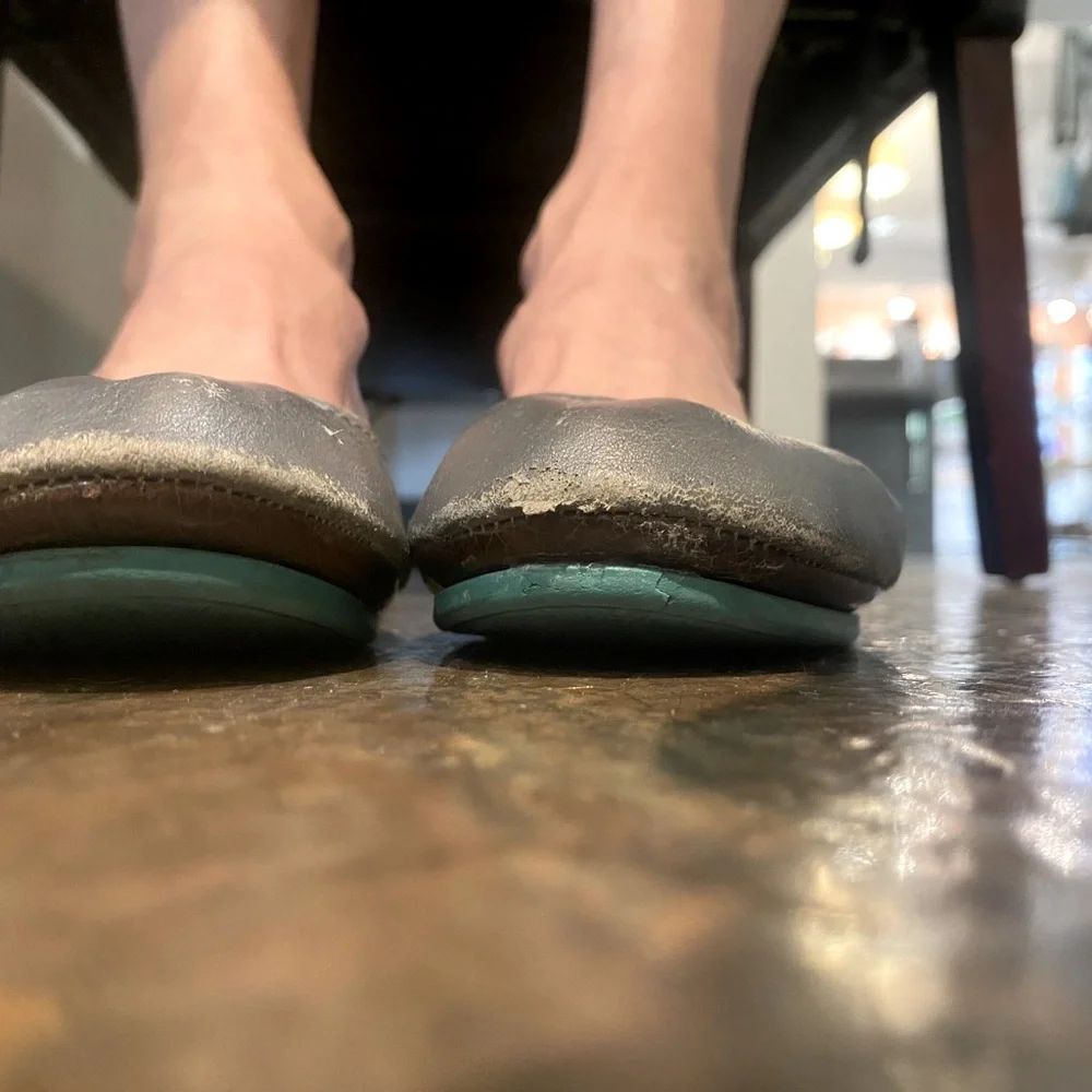 Worn size 6 pewter Tieks - Picture 4 of 6